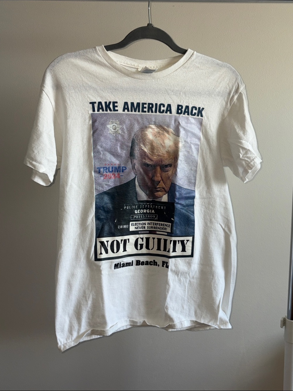 DJT Graphic Tee - Not Guilty Statement Miami, FL